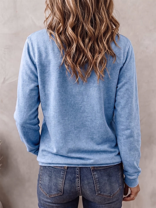 🤲LAST DAY SAVE 49% ⏰Cozy Vintage-Washed Cotton Snap Button Sweatshirt