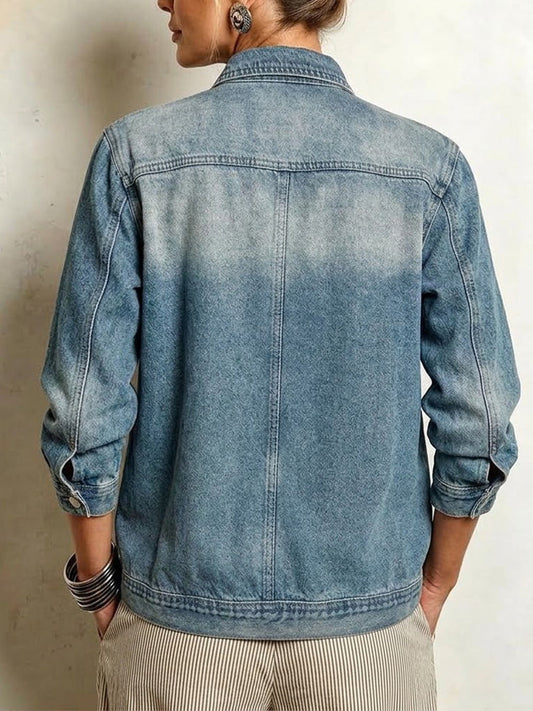 🤲LAST DAY SAVE 49% ⏰Oversized Denim Jacket With Irregular Wash