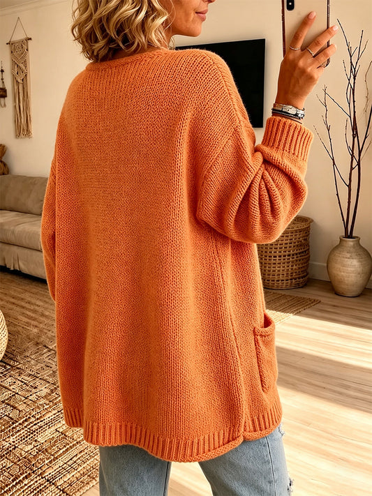 🤲LAST DAY SAVE 49% ⏰Chic V-Neck Pocket Knit Sweater