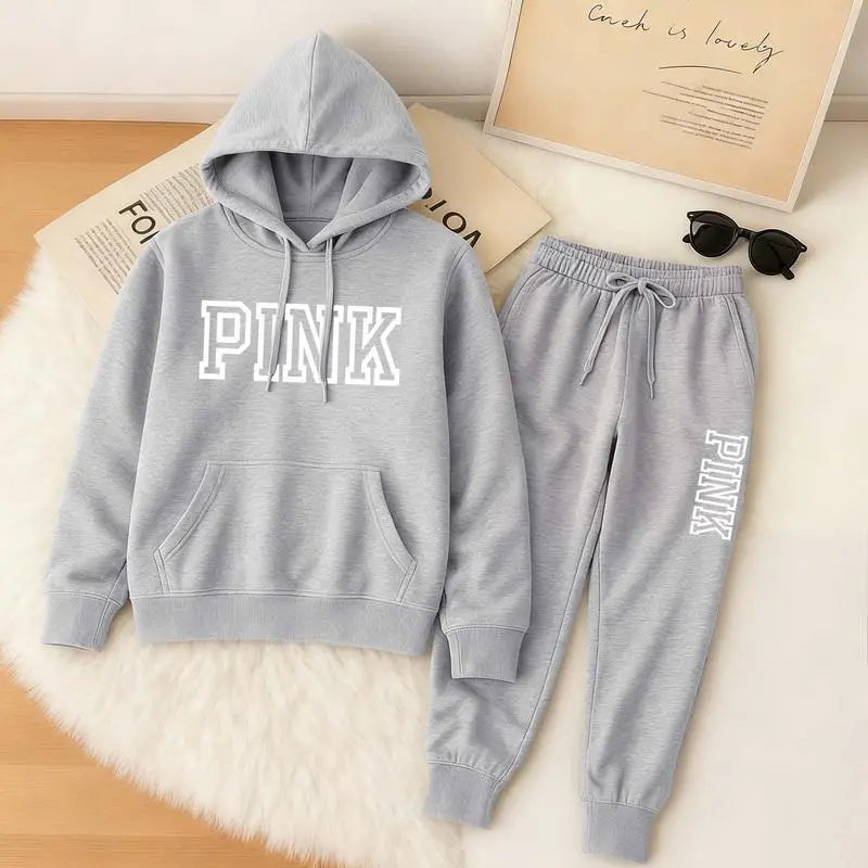🤲Women's Casual Printed Hoodie & Drawstring Jogger Pants Set