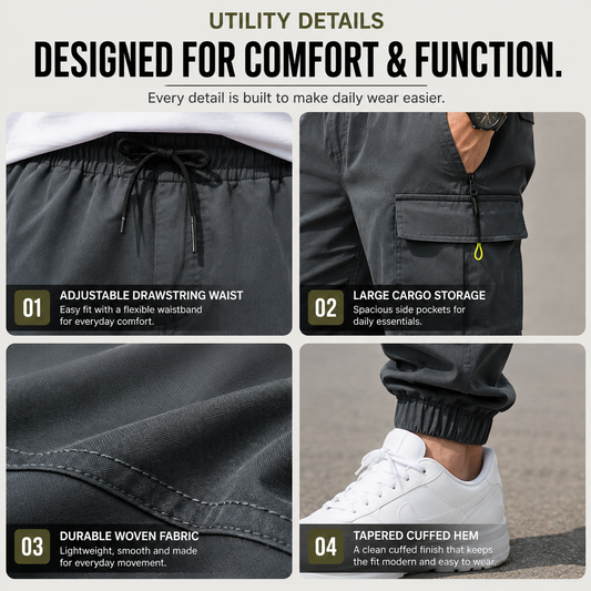 💚BESTSELLER | 8PCS $24.63 | Men’s Multi-Pocket Cargo Jogger Pants