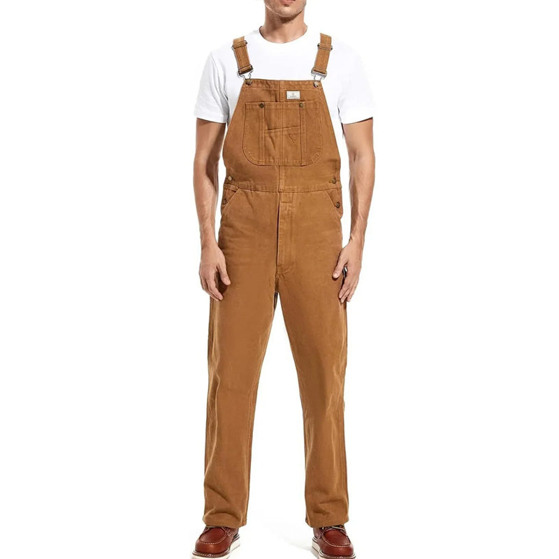 🤲Last Day Promotion🔥Men's Denim Bib Overalls,  Workwear with Adjustable Straps and Convenient Tool Pockets