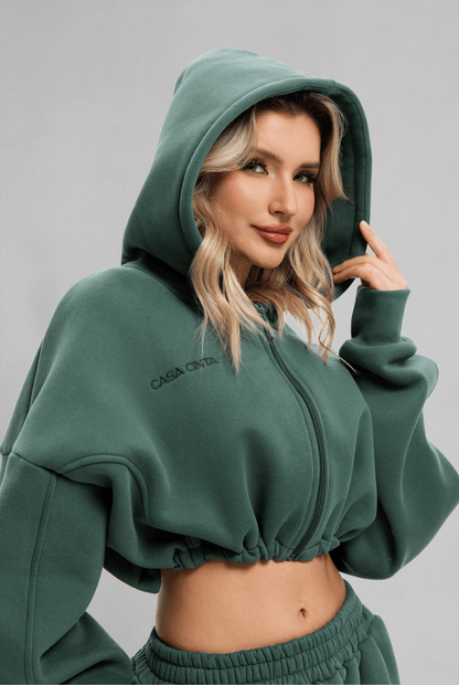 💚Cloud Crop Hoodie