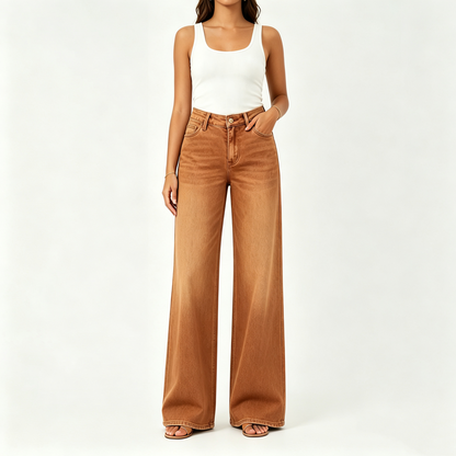 🤲Rise Baggy Stretchy Wide Leg Jeans