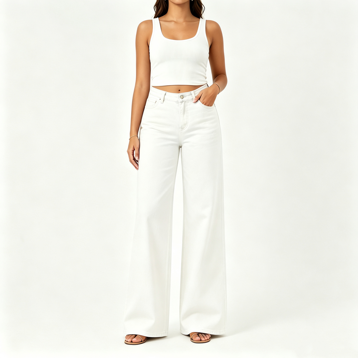 🤲Rise Baggy Stretchy Wide Leg Jeans