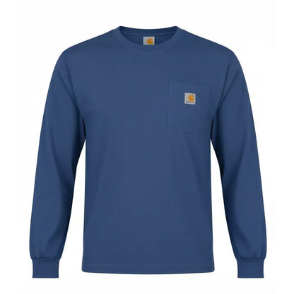 🤲Men's Heavyweight Long-Sleeve Pocket T-Shirt – Relaxed Fit Everyday Casual Tee | Big & Tall Available