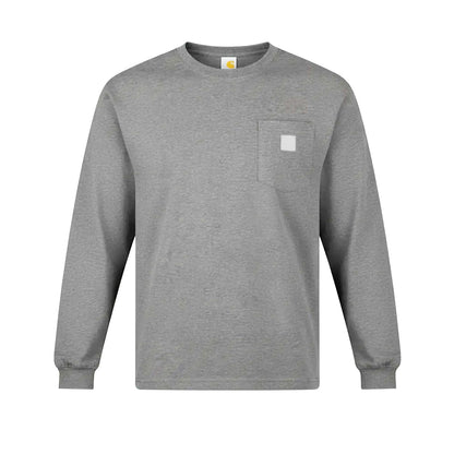 🤲Men's Heavyweight Long-Sleeve Pocket T-Shirt – Relaxed Fit Everyday Casual Tee | Big & Tall Available