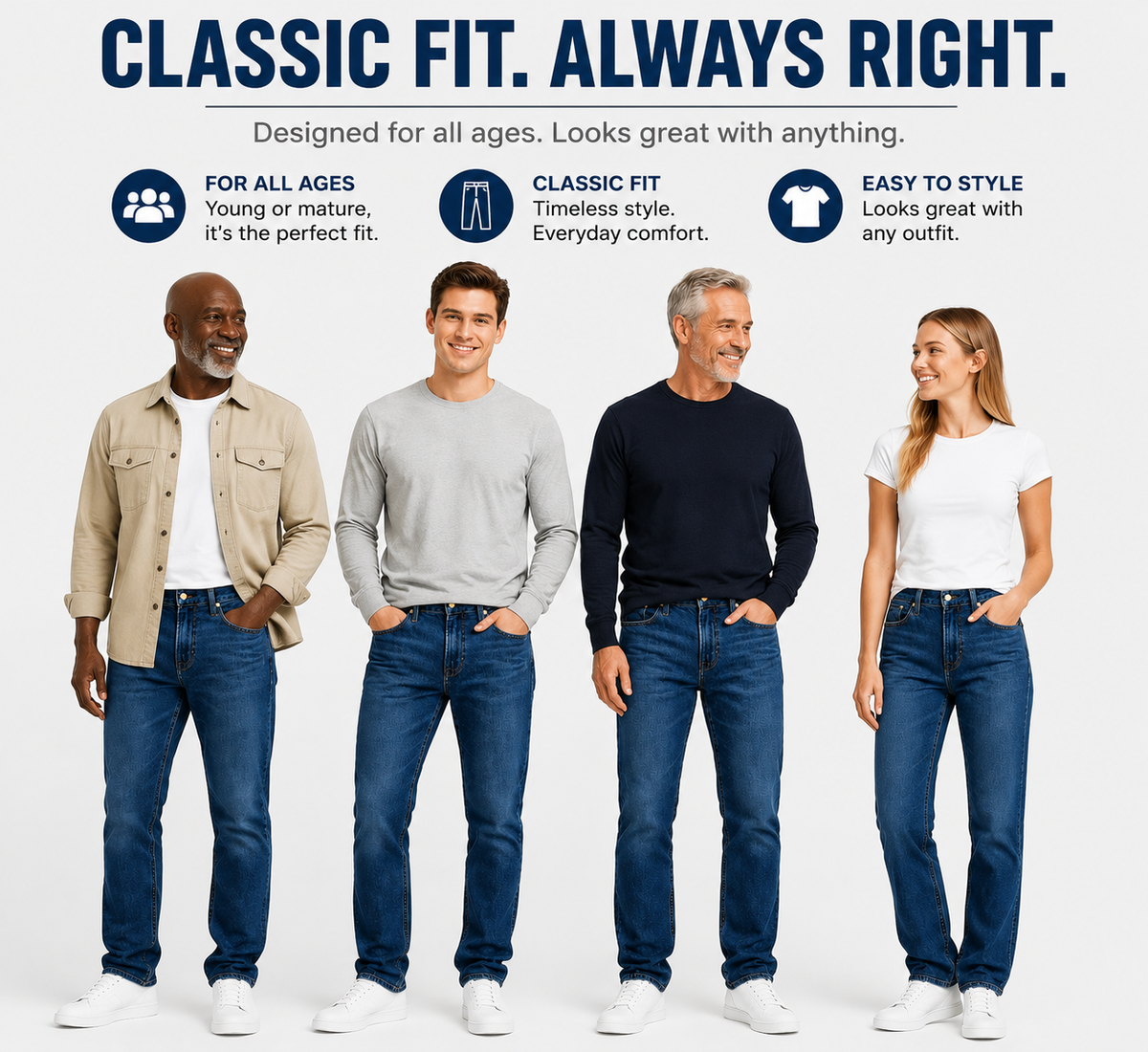 🤲Flex Stretch Slim Straight Jeans