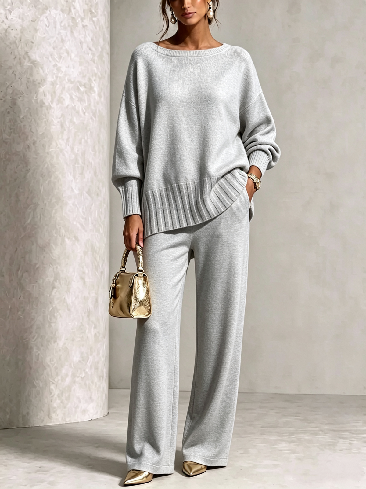🤲New Arrivals🔥Hot Sale Soft Cashmere Casual Sweater Suit