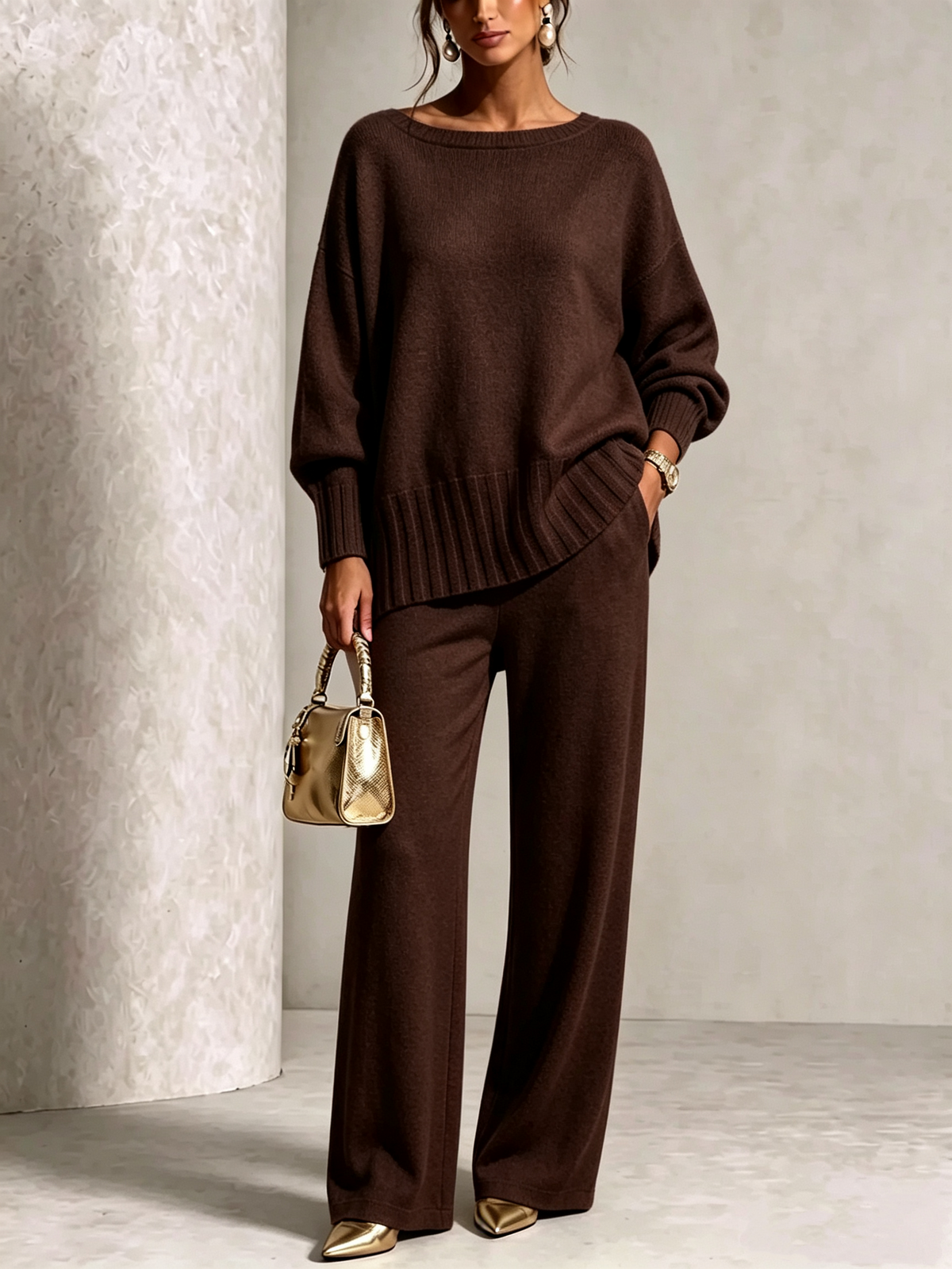 🤲New Arrivals🔥Hot Sale Soft Cashmere Casual Sweater Suit