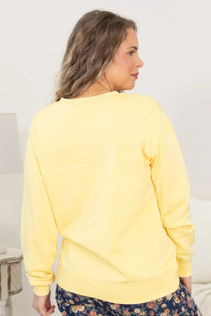 💚Pigment-Dyed Cozy Campfire V-Neck Sweatshirt