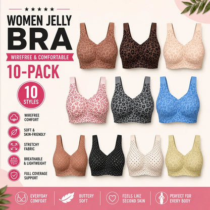 🤲Limited-Time Offer - Women Jelly Bras Wirefree Full Coverage No Underwire