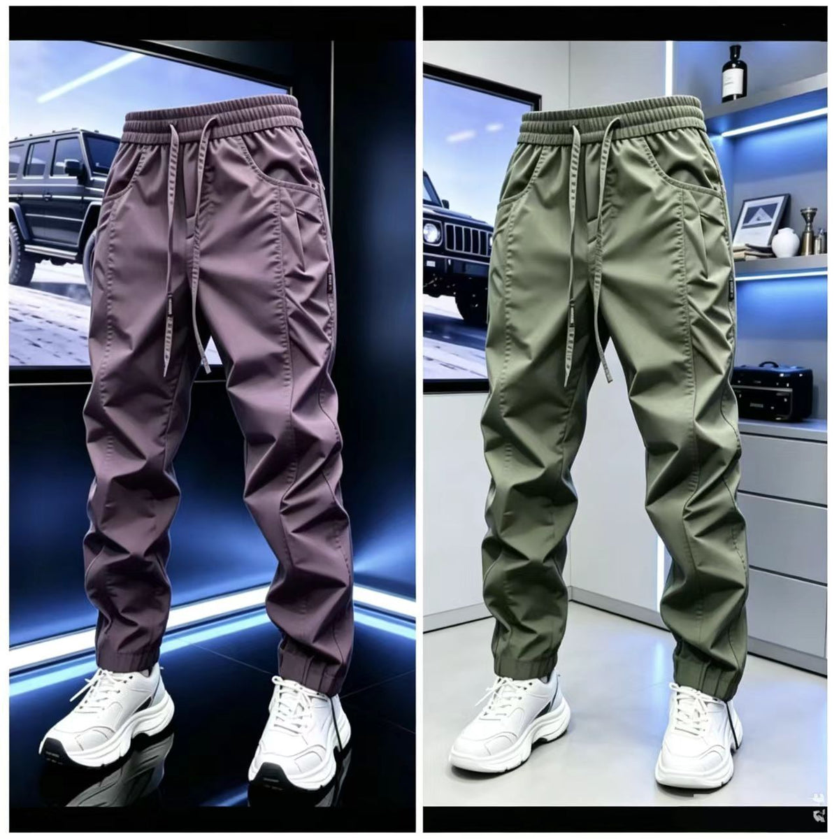 💚Men's minimalist slim-fit trousers