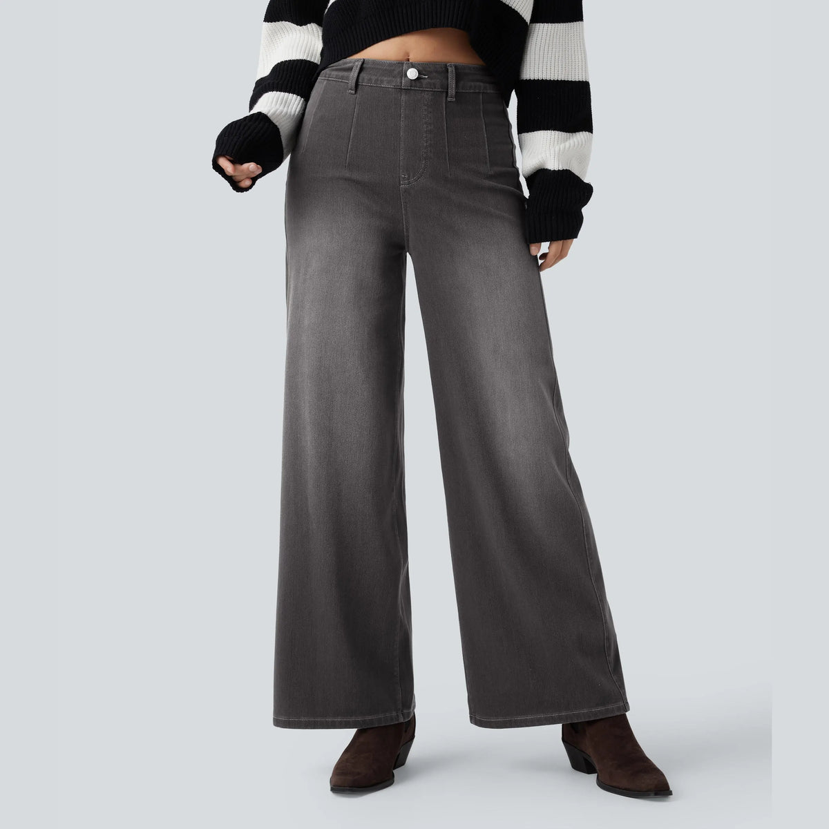 🤲⏰ TODAY ONLY - High Waisted Tummy Control Wide Leg Jeans