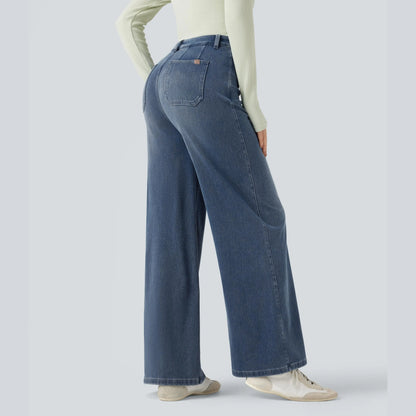 🤲⏰ TODAY ONLY - High Waisted Tummy Control Wide Leg Jeans