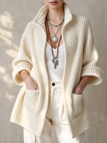 🤲LAST DAY SAVE 49% ⏰Cozy Textured Knit Open-Front Cardigan