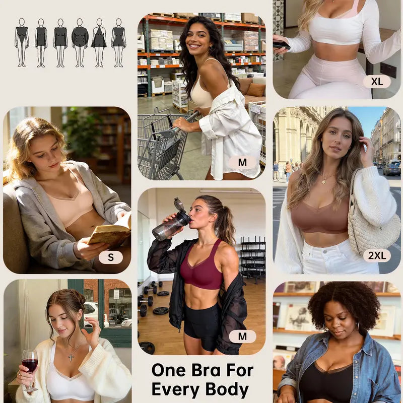 🤲Limited-Time Offer - Women Jelly Bras Wirefree Full Coverage No Underwire