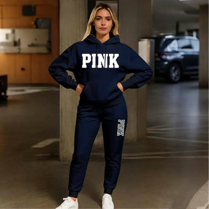 🤲Women's Casual Printed Hoodie & Drawstring Jogger Pants Set
