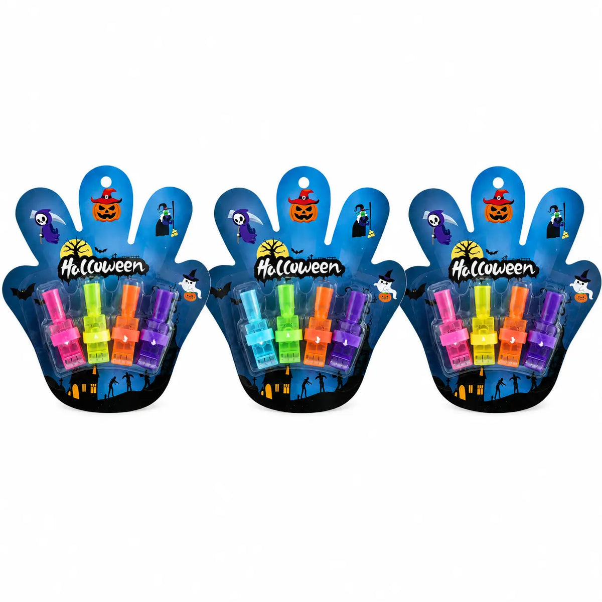 💚Halloween Finger Projector Rings Set for Trick or Treat Party Favors