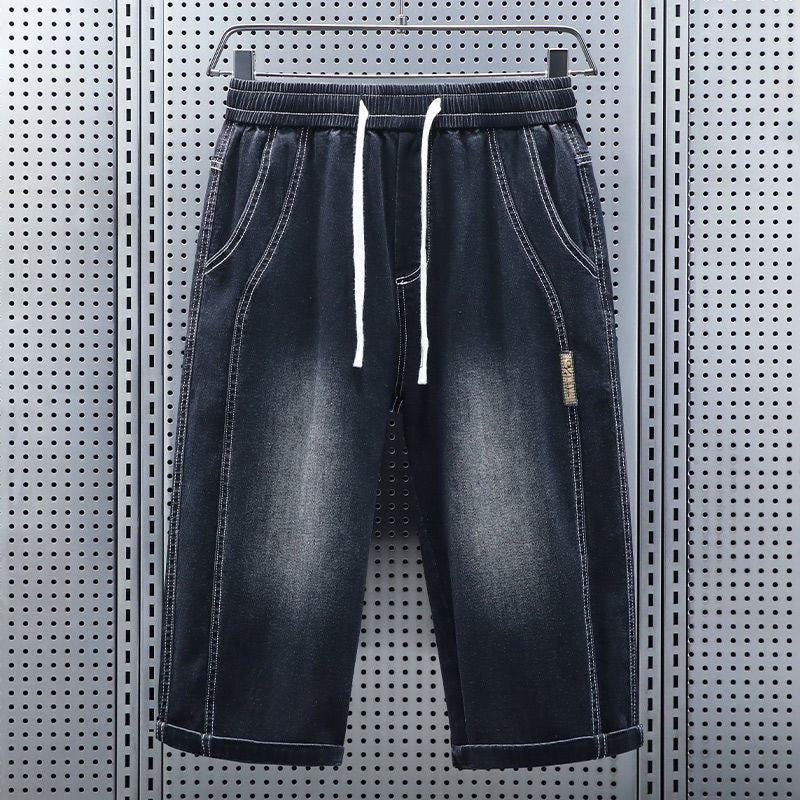 💚Men's Lightweight Denim Capri Shorts – Relaxed Fit Straight Leg Summer Jeans