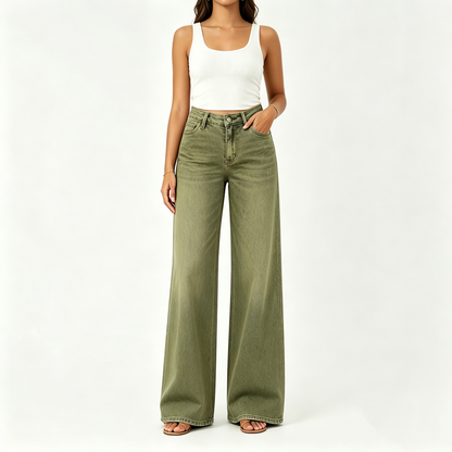 🤲Rise Baggy Stretchy Wide Leg Jeans