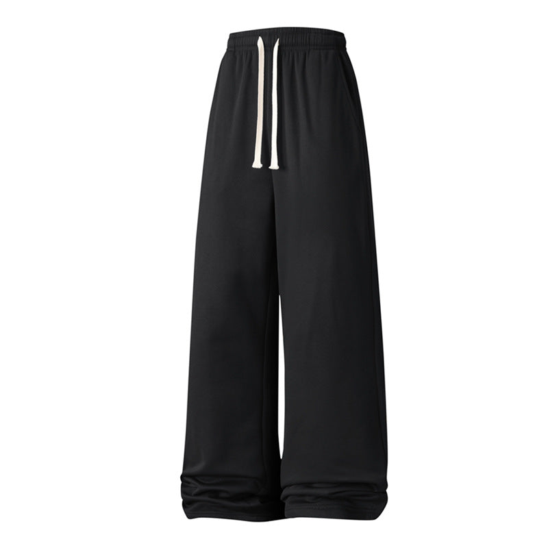 Men’s solid-color drawstring joggers-everyday wear.