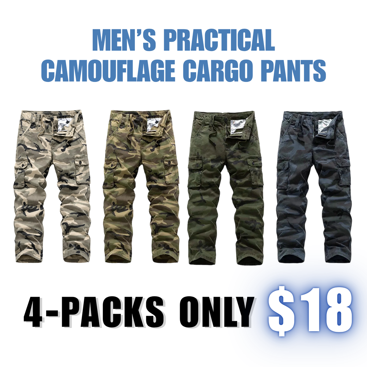 💚【LAST DAY SALE】Men’s practical camouflage cargo pant