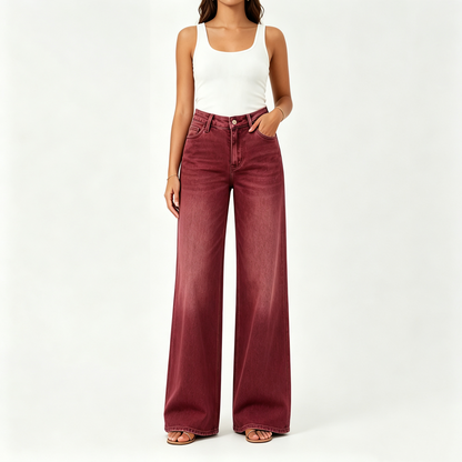🤲Rise Baggy Stretchy Wide Leg Jeans