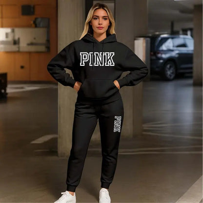 🤲Women's Casual Printed Hoodie & Drawstring Jogger Pants Set
