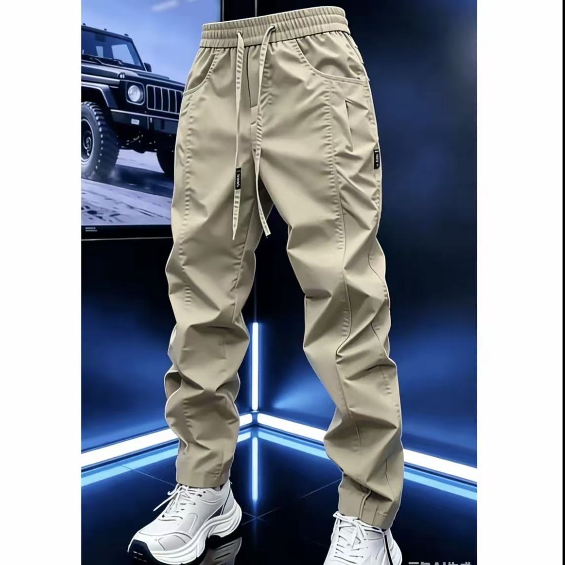 💚Men's minimalist slim-fit trousers