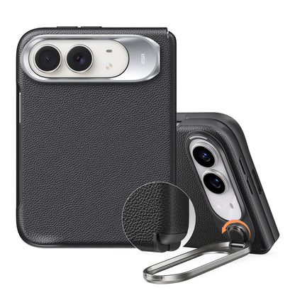 💚iPhone Duo Atelier Silicone Leather Magnetic Case with Flex Stand - Deep Burgundy