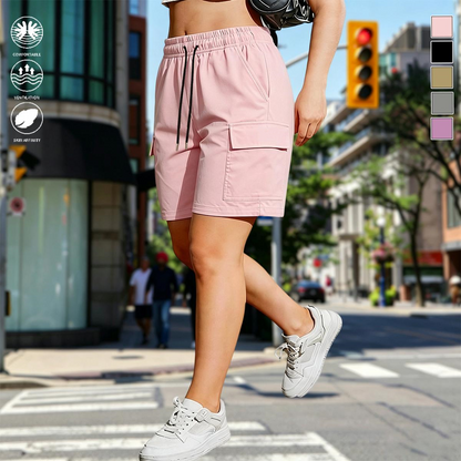 💚【LAST DAY SALE】Women’s outdoor cargo shorts—multi-pocket design