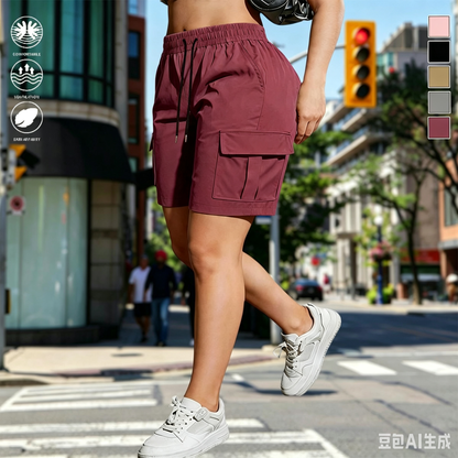 💚【LAST DAY SALE】Women’s outdoor cargo shorts—multi-pocket design