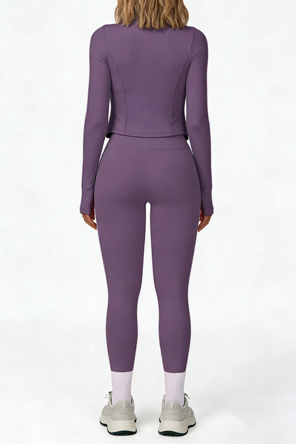 🤲Women's tank top, high-waisted leggings, and zip-up jacket 3-piece sportswear set.