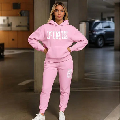 🤲Women's Casual Printed Hoodie & Drawstring Jogger Pants Set