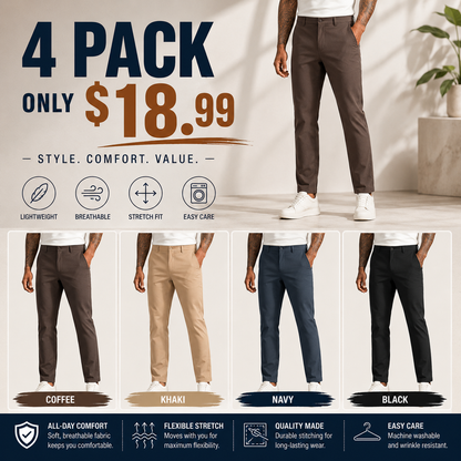 🤲FINAL SALE⚡Men's Golf Stretch Straight Pants