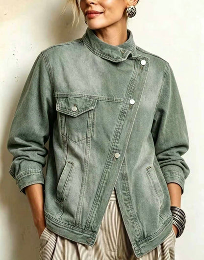 🤲LAST DAY SAVE 49% ⏰Oversized Denim Jacket With Irregular Wash