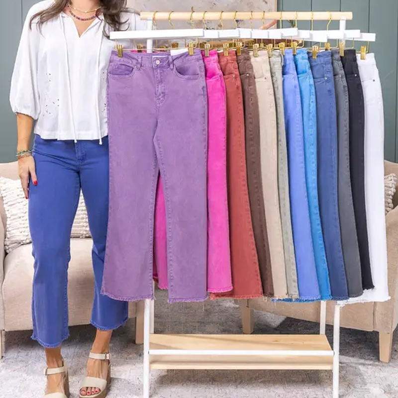 🤲 Women's High-Waisted Cropped Flare Pants 👖