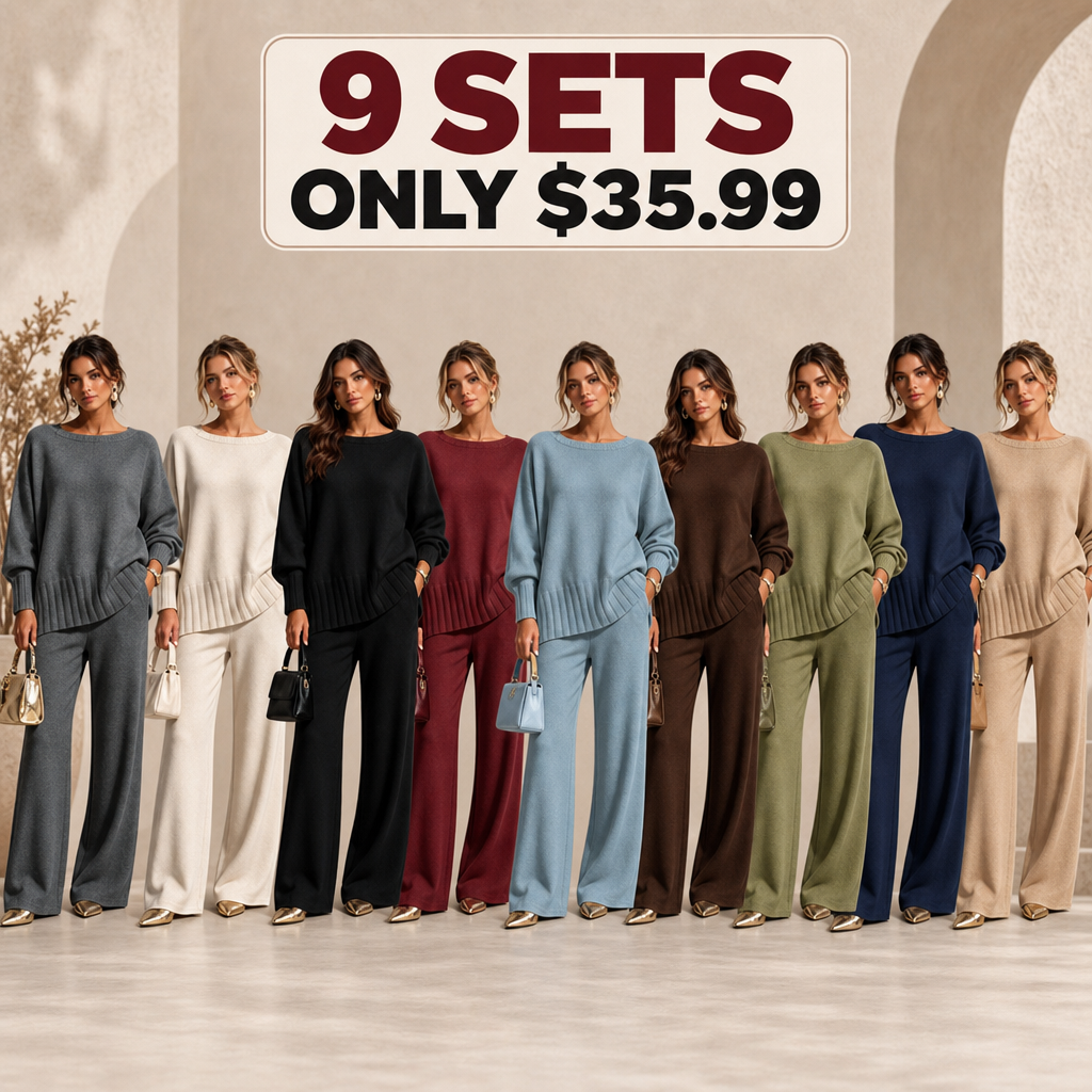 🤲New Arrivals🔥Hot Sale Soft Cashmere Casual Sweater Suit