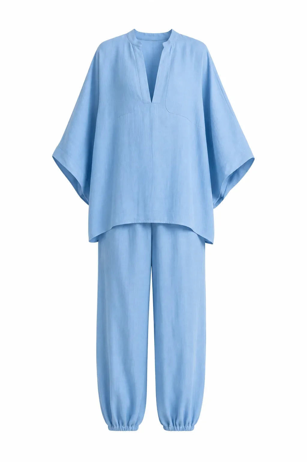 V-neck flowy set