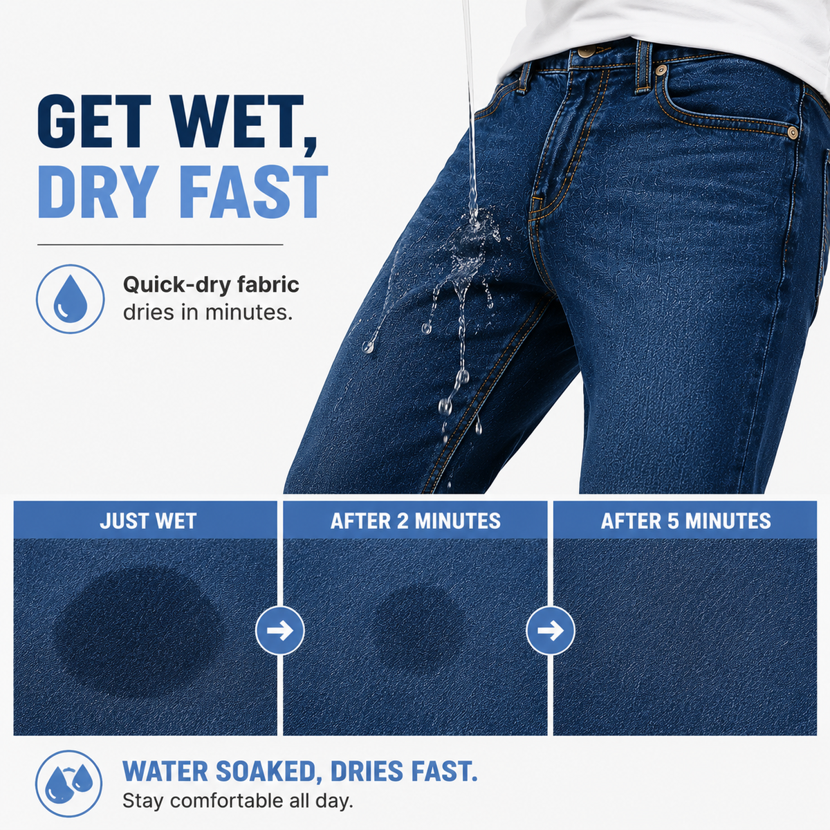 🤲Flex Stretch Slim Straight Jeans