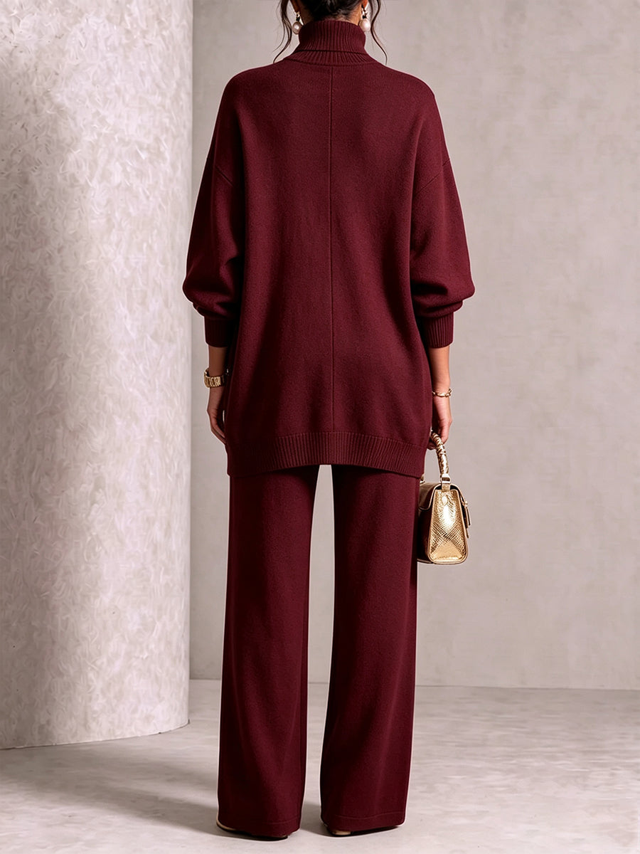 🤲 Elegant Knit Asymmetrical Button Set