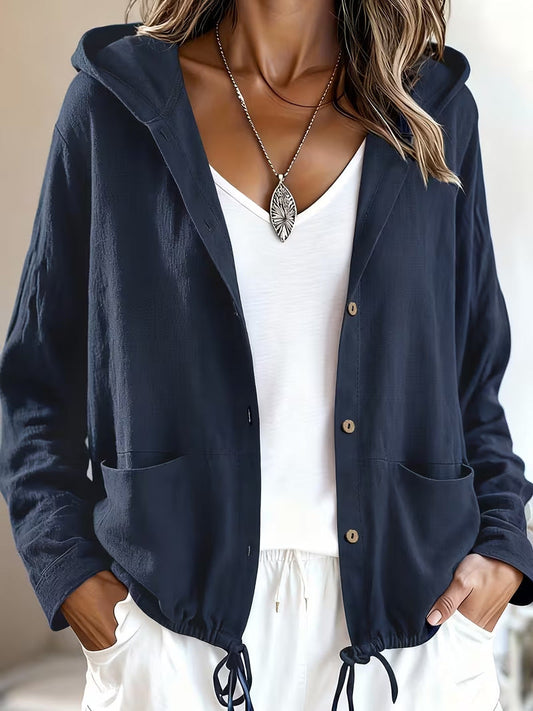🤲LAST DAY SAVE 49% ⏰Adjustable Drawstring Hooded Lightweight Jacket
