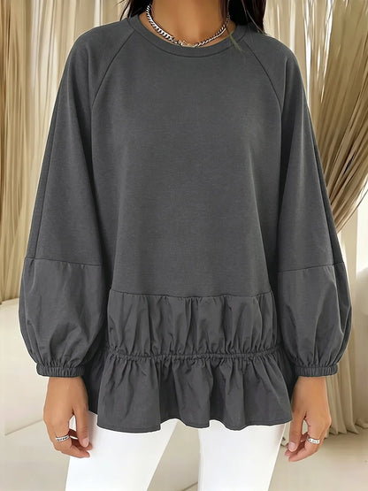 🤲LAST DAY SAVE 49% ⏰Casual Loose Sweatshirt With Lace Paneling
