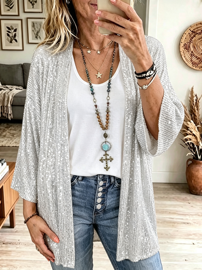 🤲LAST DAY SAVE 49% ⏰Women's Sequin Embellished Cardigan