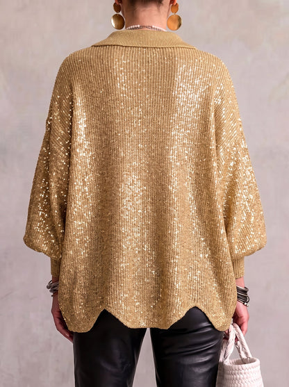 🤲LAST DAY SAVE 49% ⏰Oversized Collared Knit Cardigan With Large Metal Buttons
