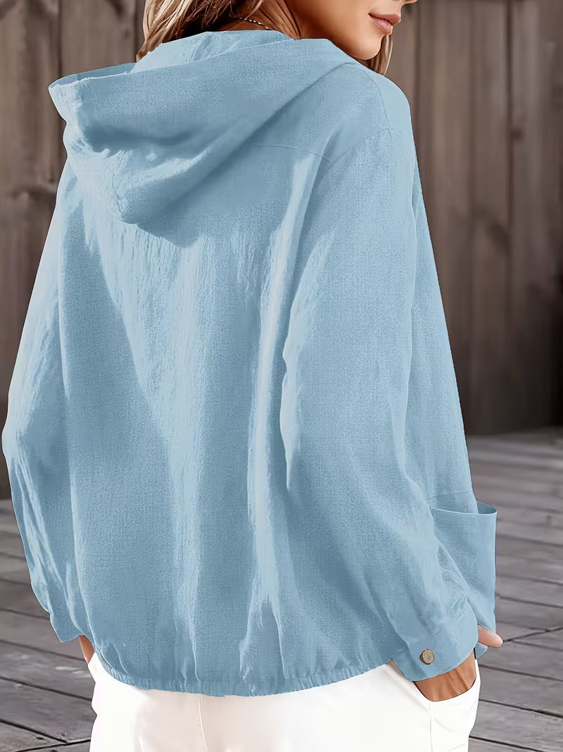 🤲LAST DAY SAVE 49% ⏰Adjustable Drawstring Hooded Lightweight Jacket