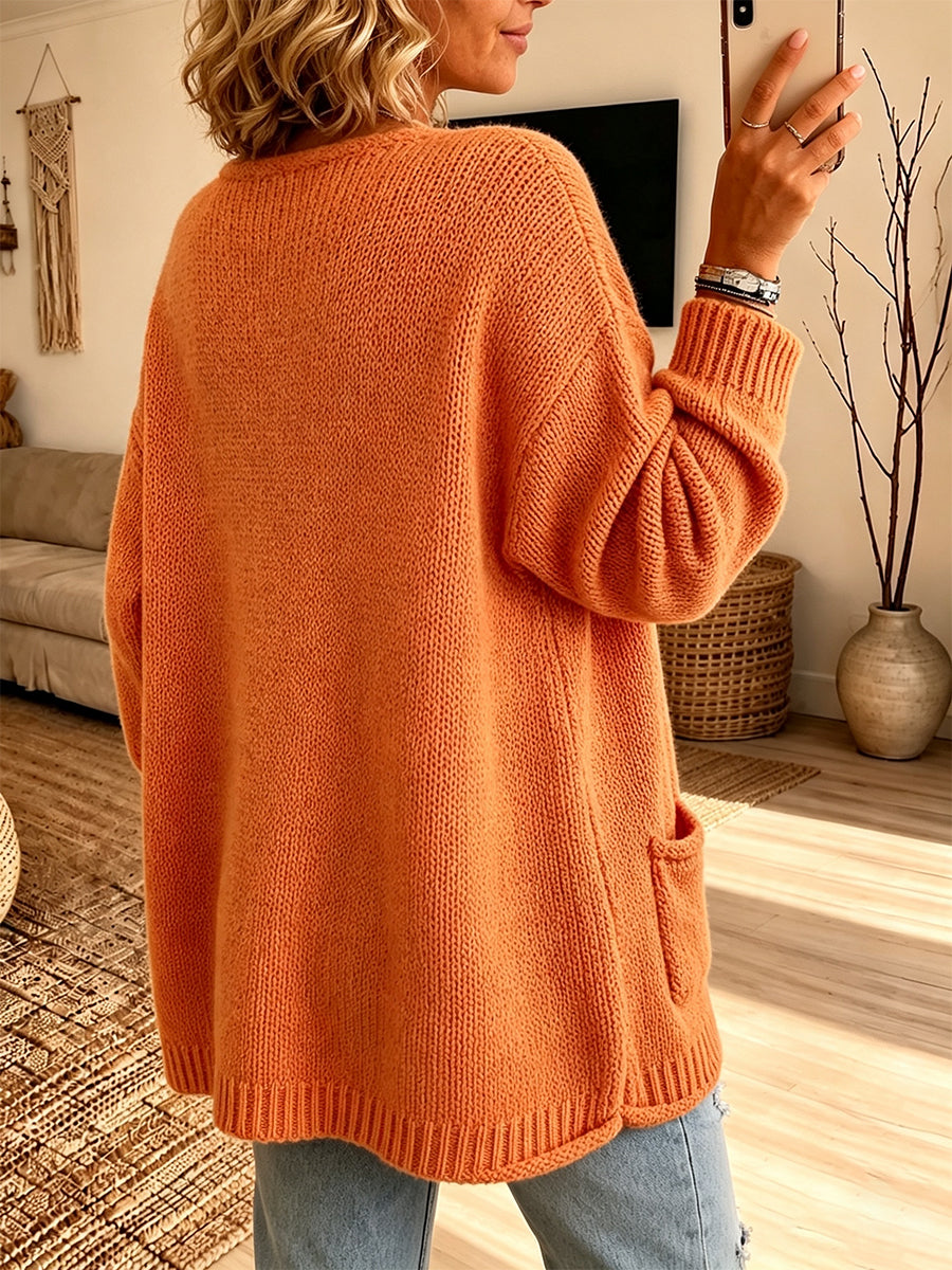🤲LAST DAY SAVE 49% ⏰Chic V-Neck Pocket Knit Sweater