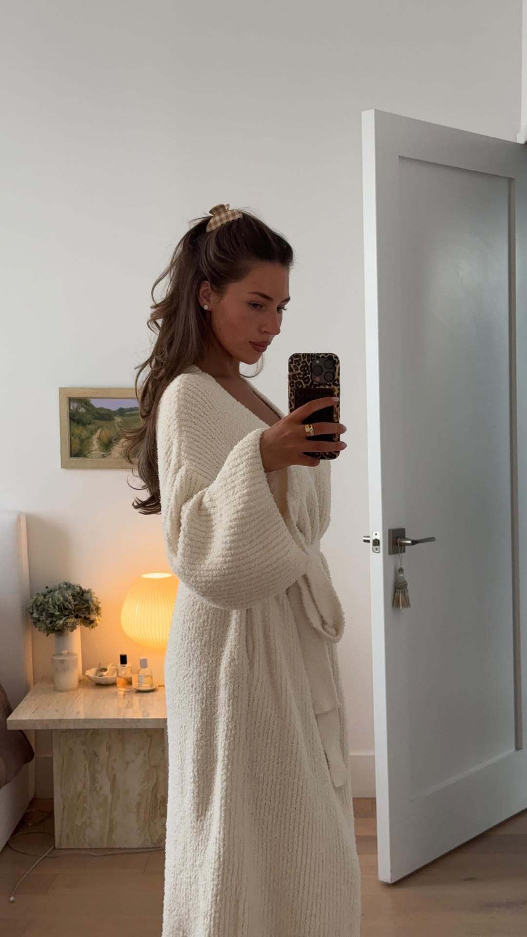 🌷Women's Thickened Thermal Lined Plush Bathrobe with Pockets - Oversized Casual Loungewear