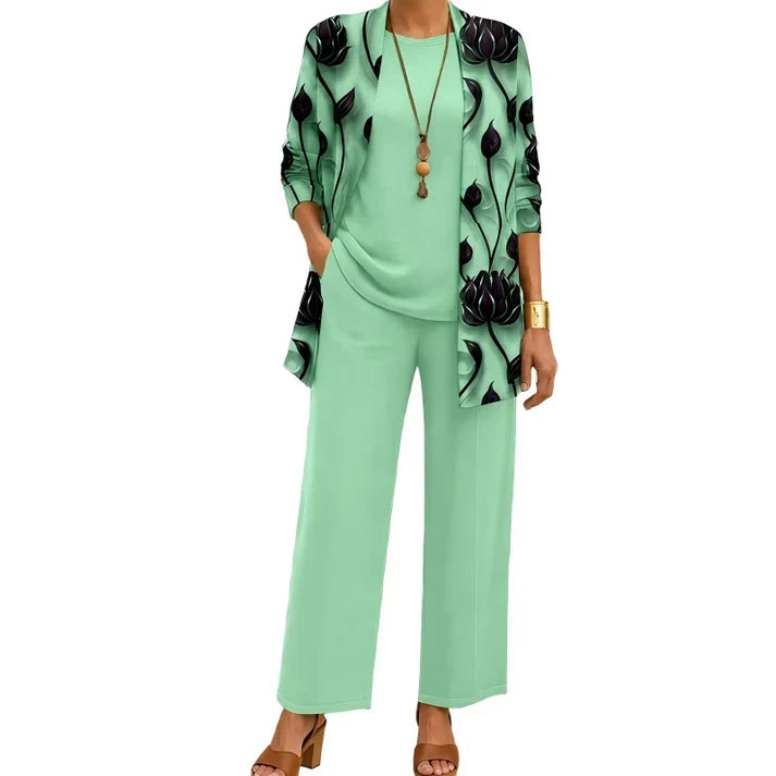 🤲Women’s Elegant Printed 3-Piece Set